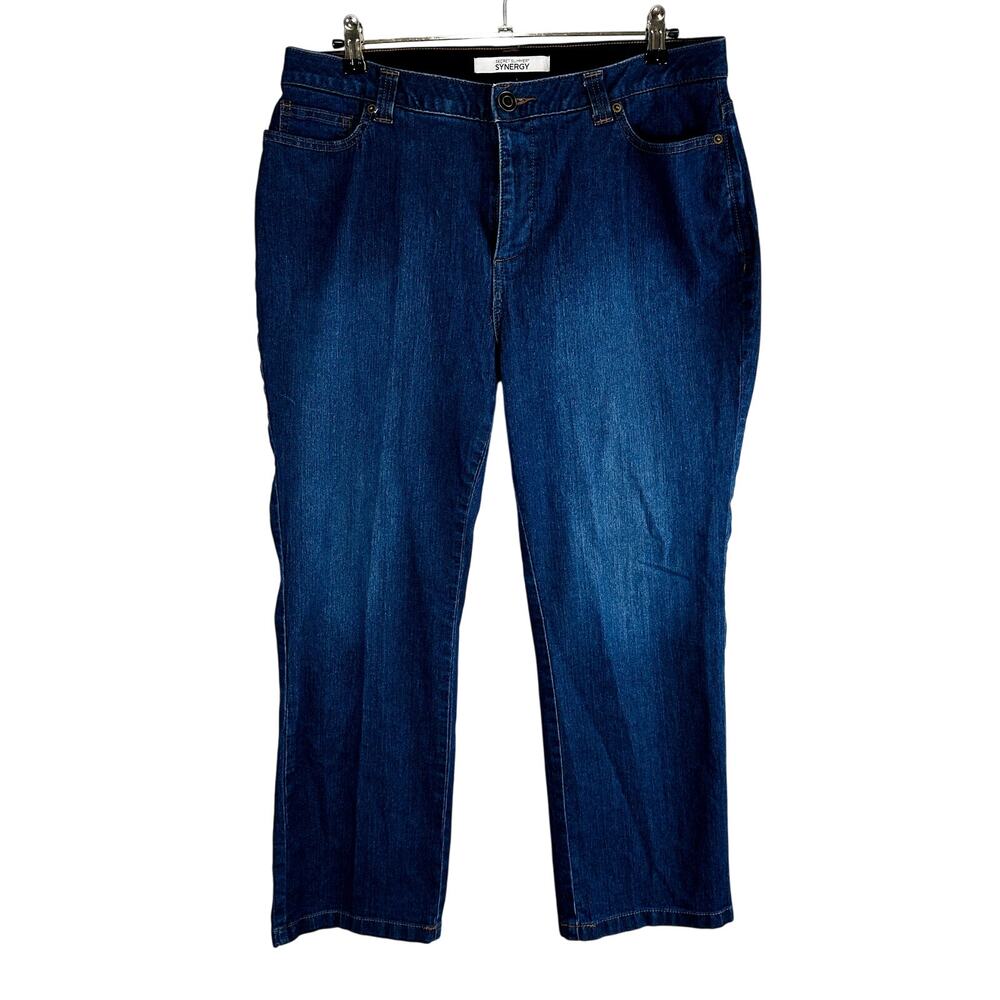 Catherines Womans 16WP Jeans Stretch Comfort‎ Waist Taper Secret Slimmer Synergy